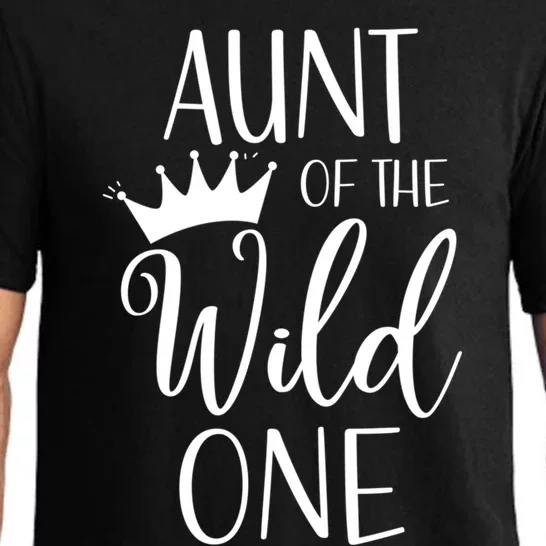 Aunt Of The Wild One First Birthday Matching Family Gift Pajama Set