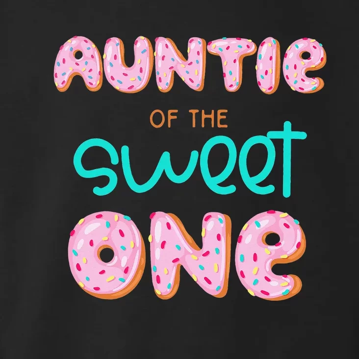 Auntie of The Sweet One First Birthday Matching Family Donut Toddler Hoodie