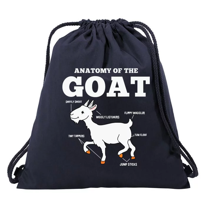 Anatomy Of The Goat Drawstring Bag