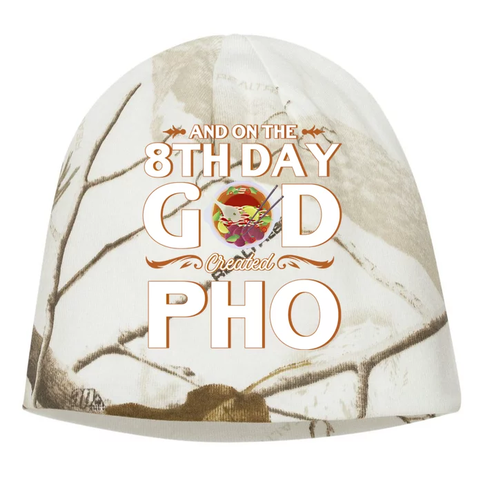 And On The 8th Day God Created Pho Noodles Gift Kati - Camo Knit Beanie