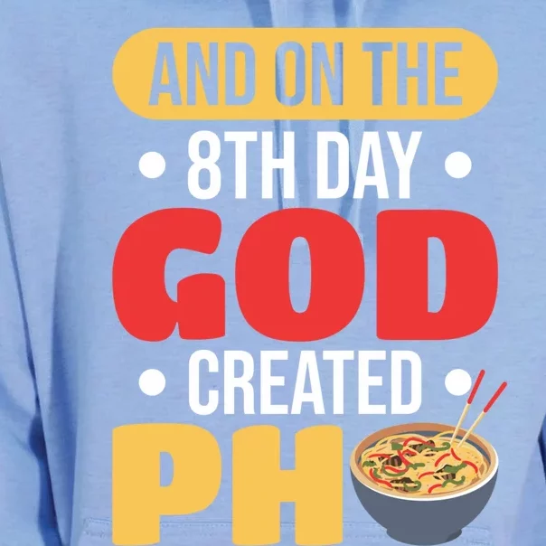 And On The 8th Day God Created Pho Noodles Gift Unisex Surf Hoodie