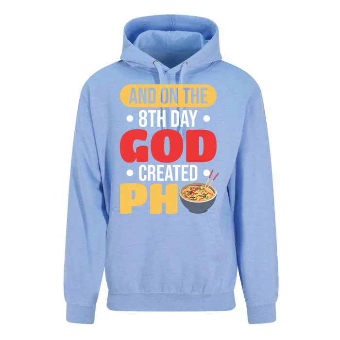 And On The 8th Day God Created Pho Noodles Gift Unisex Surf Hoodie