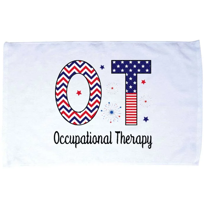 American Occupational Therapy 4th Of July Patriotic Ot Microfiber Hand Towel