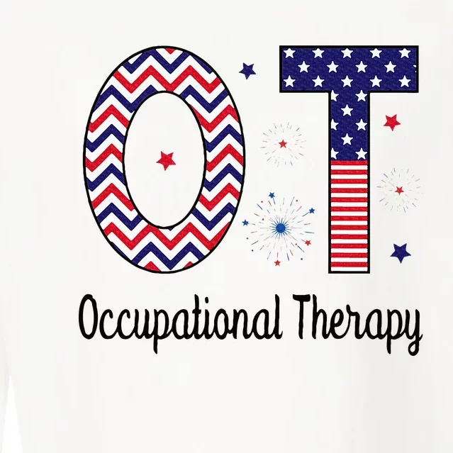 American Occupational Therapy 4th Of July Patriotic Ot Cropped Pullover Crew