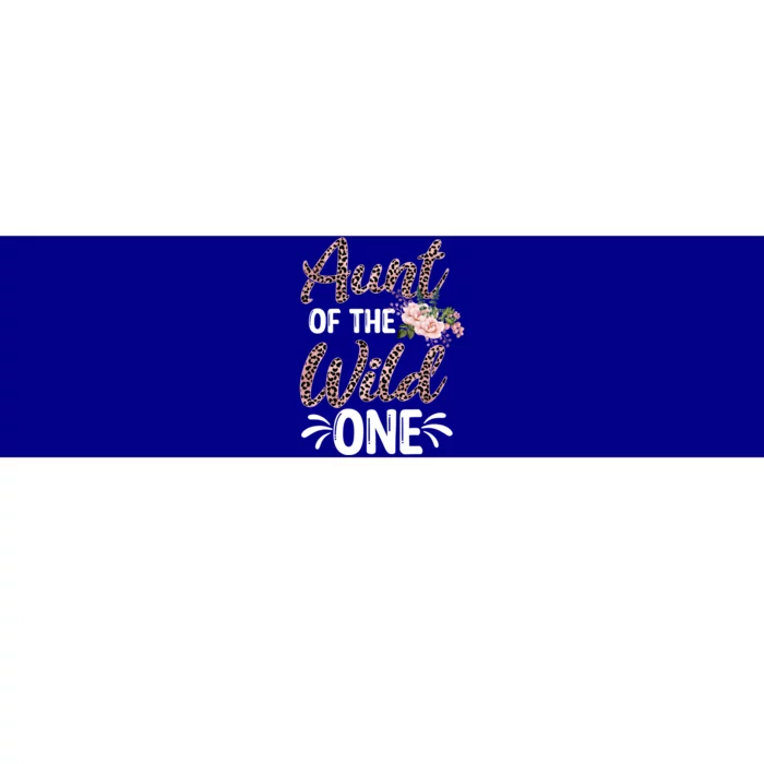 Aunt Of The Wild One Gift Zoo Themed 1st Birthday Auntie Gift Bumper Sticker