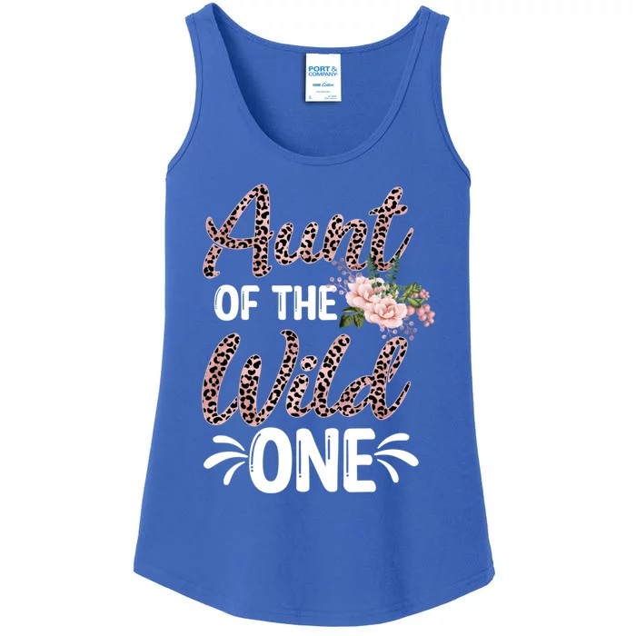 Aunt Of The Wild One Gift Zoo Themed 1st Birthday Auntie Gift Ladies Essential Tank