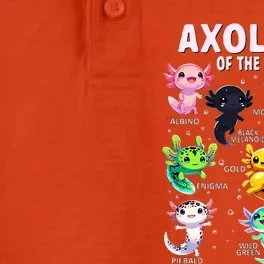 Axolotls Of The World Axolotl Animals Dry Zone Grid Performance Polo