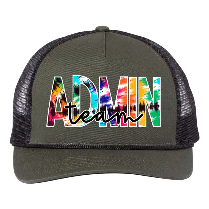 Admin Office Team Back To School Matching Group Squad Retro Rope Trucker Hat Cap