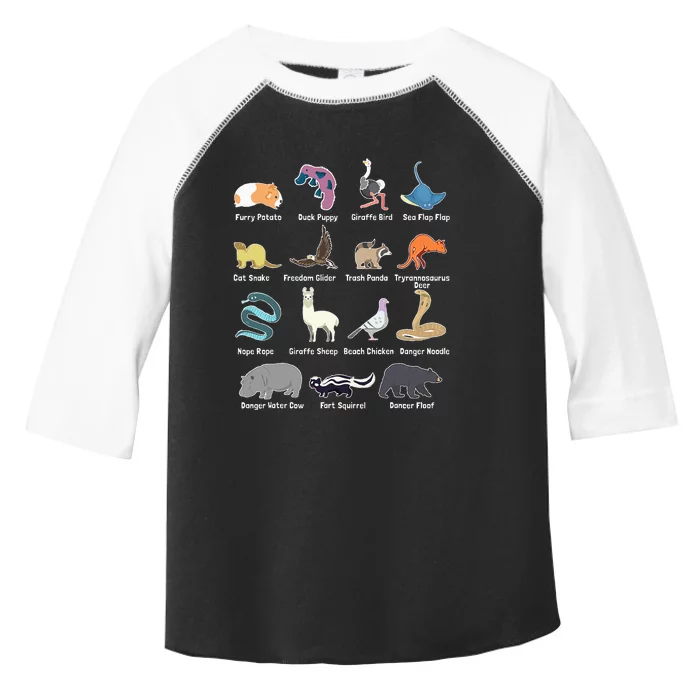 Animals Of The World Rare Exotic Animals Funny Memes Gift Toddler Fine Jersey T-Shirt