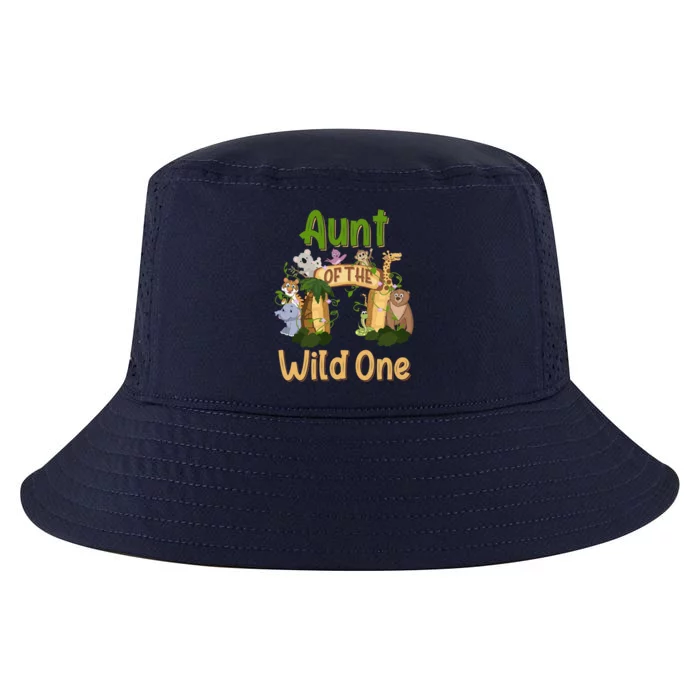 Aunt Of The Wild One Zoo Birthday Family Safari Jungle Gift Cool Comfort Performance Bucket Hat