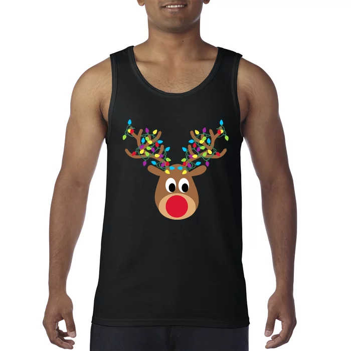 All Of The Otter Reindeer Adorable Christmas Pajama Costume Tank Top