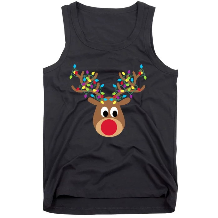 All Of The Otter Reindeer Adorable Christmas Pajama Costume Tank Top