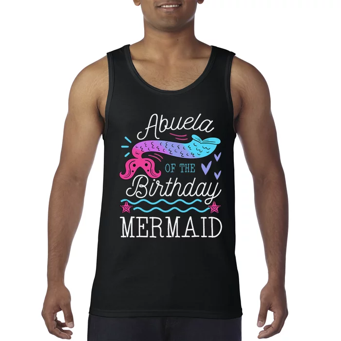 Abuela Of The Birthday Mermaid Theme Family Bday Party Tank Top