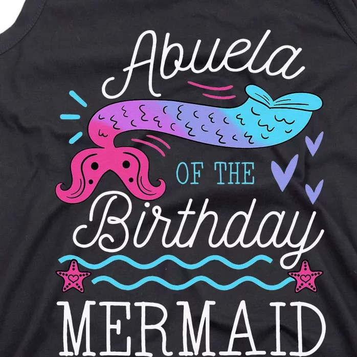 Abuela Of The Birthday Mermaid Theme Family Bday Party Tank Top