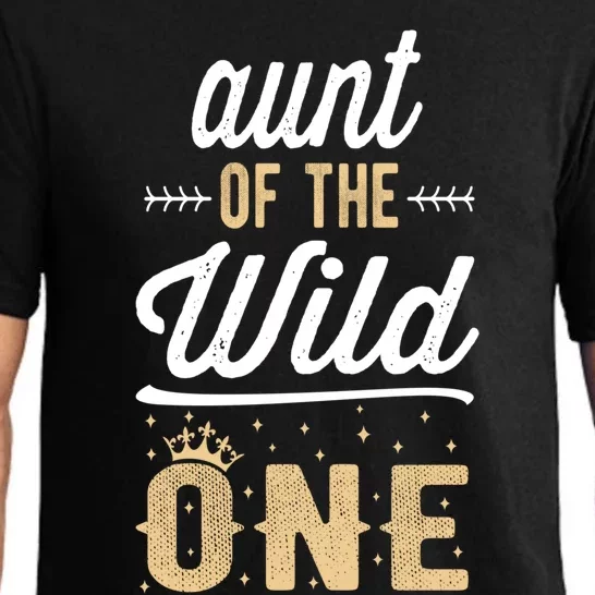 Aunt Of The Wild One 1st Birthday Party Gift Pajama Set