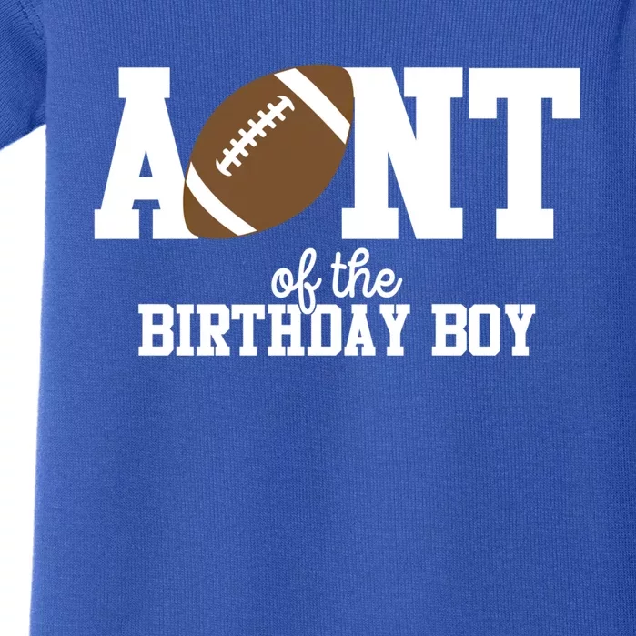 Aunt Of The Birthday Football Lover First Birthday Party Gift Baby Bodysuit