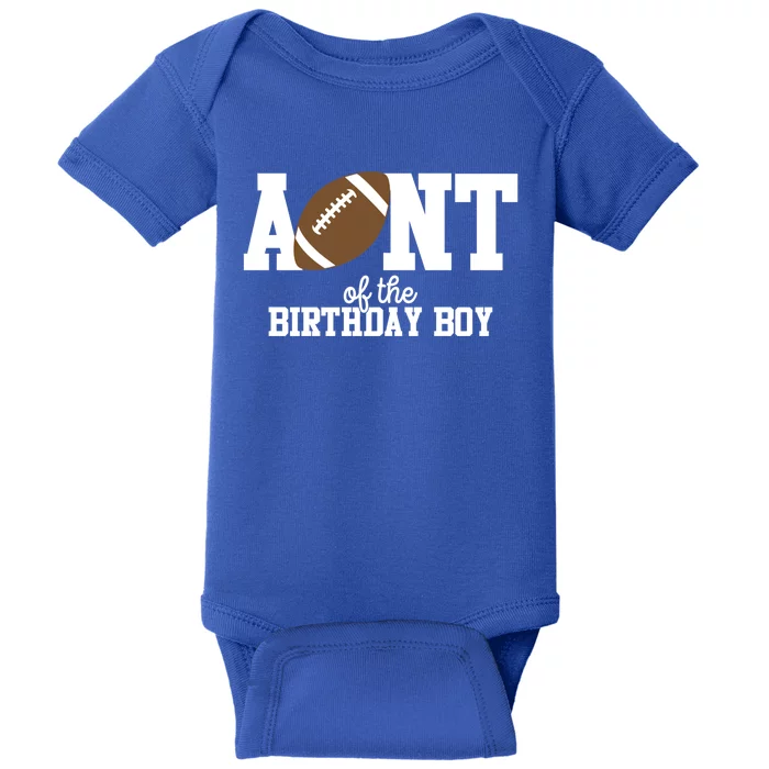 Aunt Of The Birthday Football Lover First Birthday Party Gift Baby Bodysuit