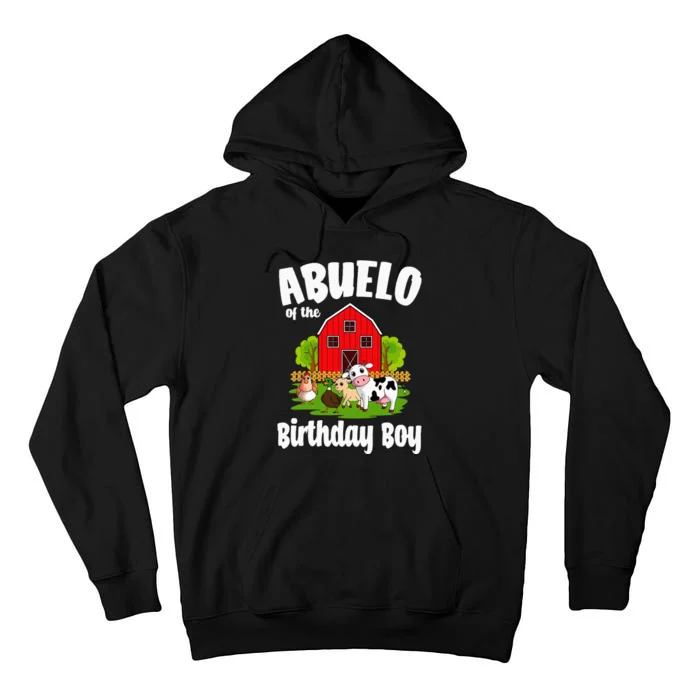 Abuelo Of The Birthday Boy Farm Animal Bday Party Tall Hoodie