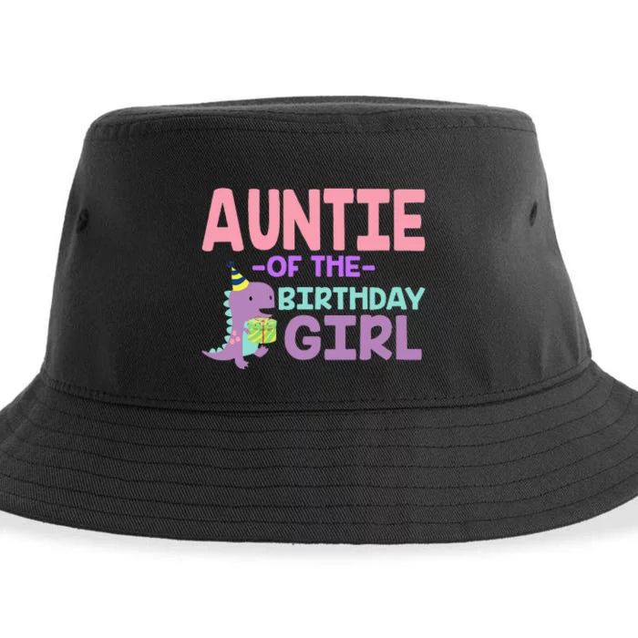 Auntie of The Birthday For Saurus Rex Dinosaur Party Sustainable Bucket Hat