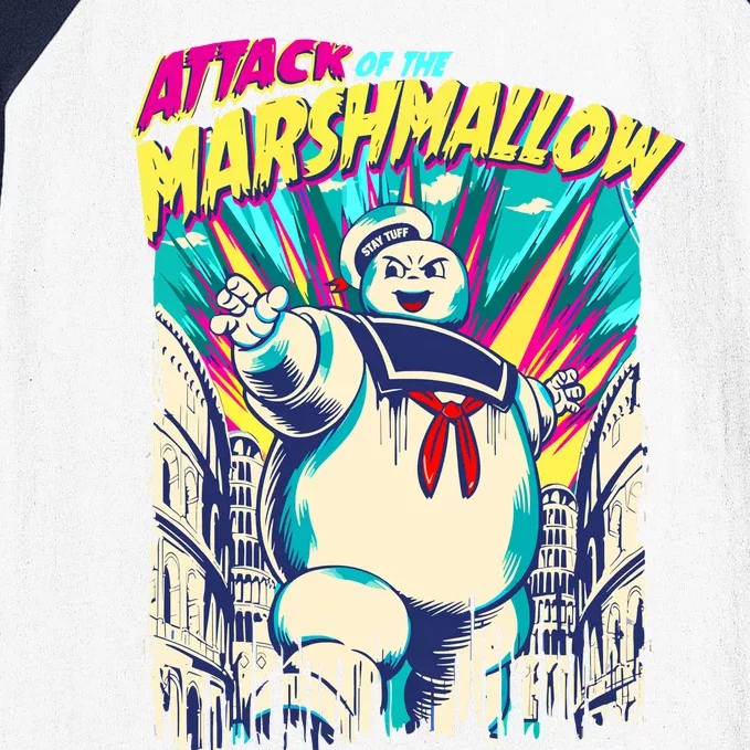 Attack Of The Marshmallow Baseball Sleeve Shirt