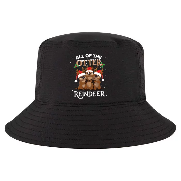 All Of The Otter Reindeer Christmas Funny Cute Cool Comfort Performance Bucket Hat