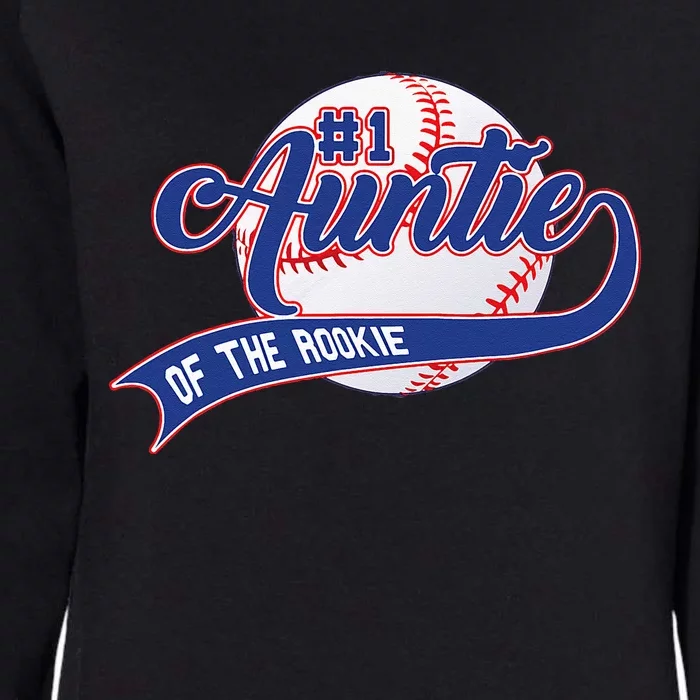 Auntie Of The Rookie 1st Birthday Baseball Family Rookie Womens California Wash Sweatshirt