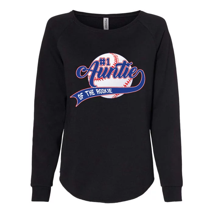 Auntie Of The Rookie 1st Birthday Baseball Family Rookie Womens California Wash Sweatshirt