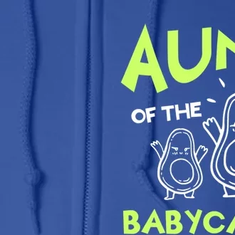 Aunt Of The Cado Avocado National Guacamole Day Gift Full Zip Hoodie