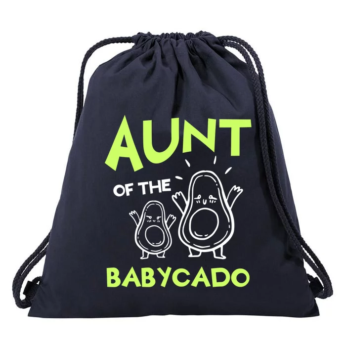 Aunt Of The Cado Avocado National Guacamole Day Gift Drawstring Bag