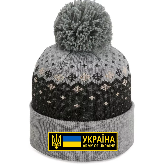 Army Of Ukraine Logo The Baniff Cuffed Pom Beanie