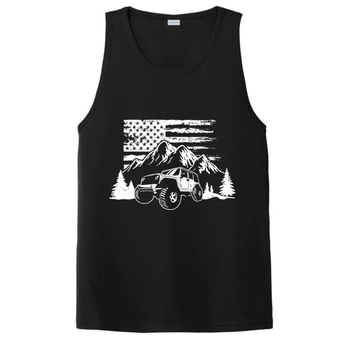 American Offroad USA Flag Atv Utv 4x4 Off Roading QUAD Performance Tank