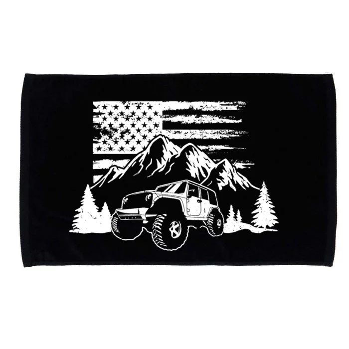 American Offroad USA Flag Atv Utv 4x4 Off Roading QUAD Microfiber Hand Towel