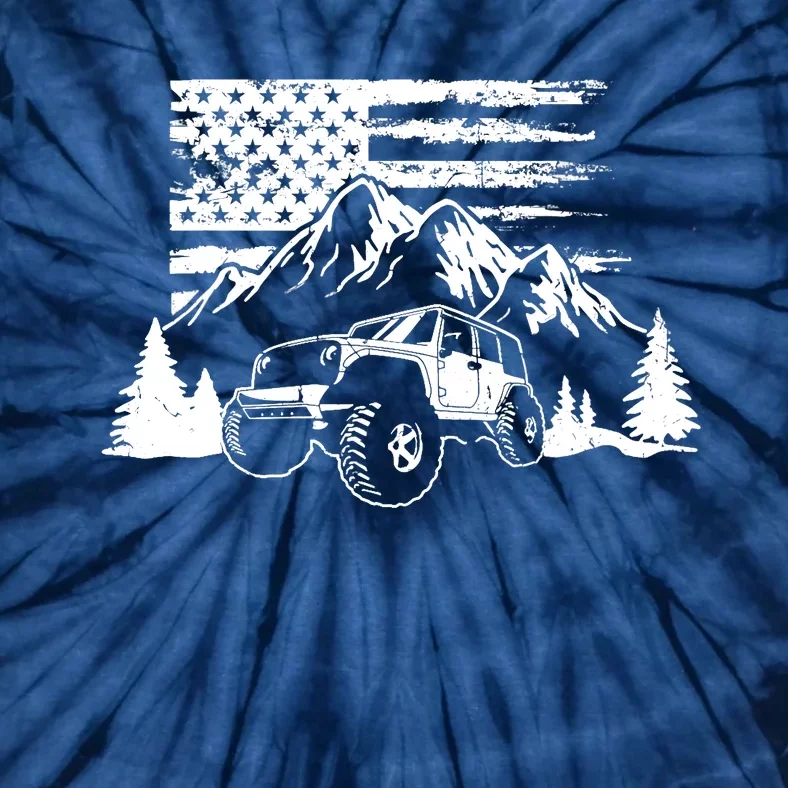 American Offroad USA Flag Atv Utv 4x4 Off Roading QUAD Tie-Dye T-Shirt