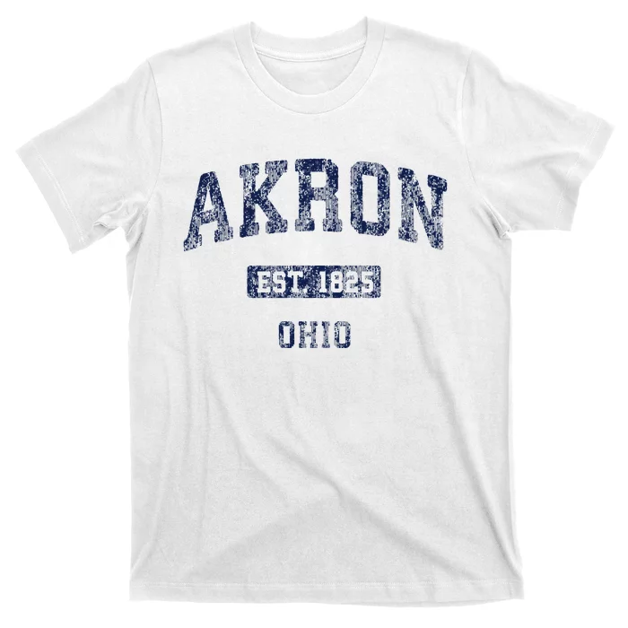 Akron Ohio Vintage Athletic Sports Design T-Shirt