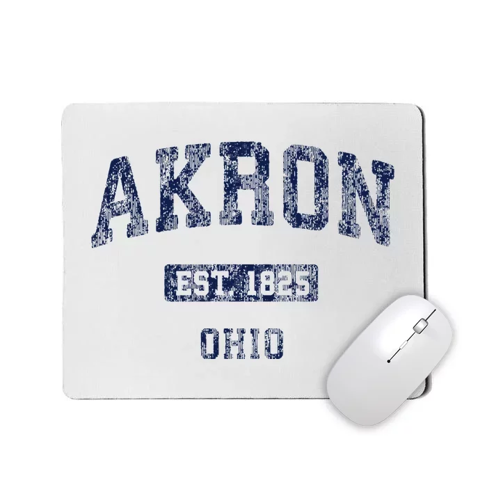 Akron Ohio Vintage Athletic Sports Design Mousepad