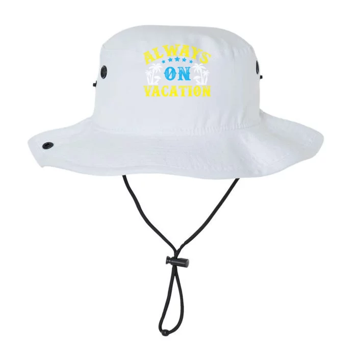 Always On Vacay Gift Funny Summer Holiday Vacation Cute Gift Legacy Cool Fit Booney Bucket Hat