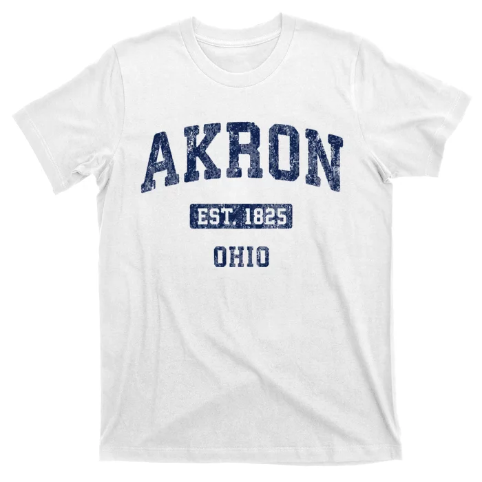 Akron Ohio Vintage Athletic Sports Design T-Shirt