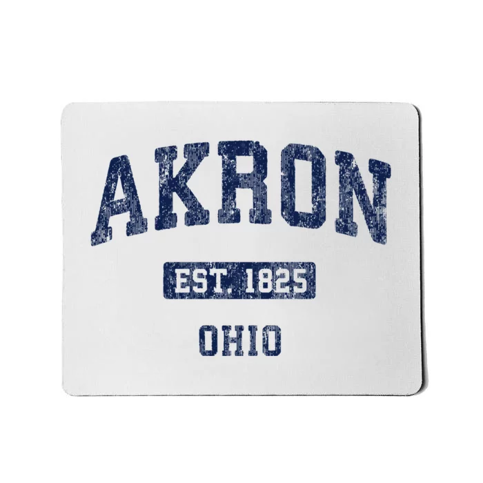 Akron Ohio Vintage Athletic Sports Design Mousepad