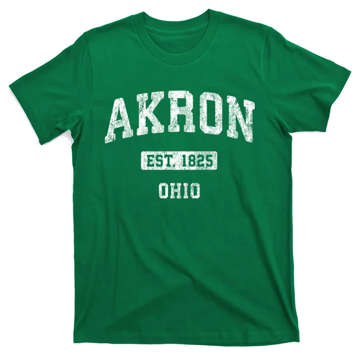 Akron Ohio Vintage Athletic Sports Design T-Shirt