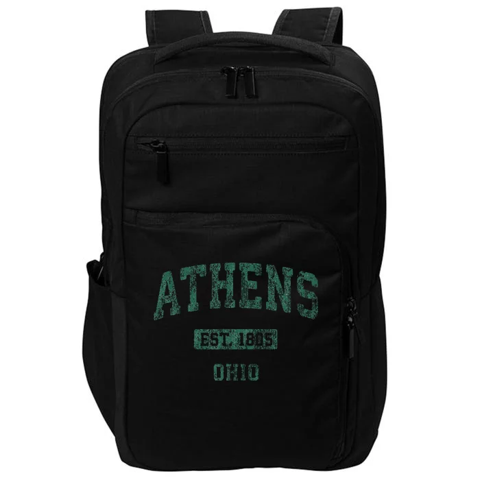 Athens Ohio Vintage Athletic Sports Impact Tech Backpack