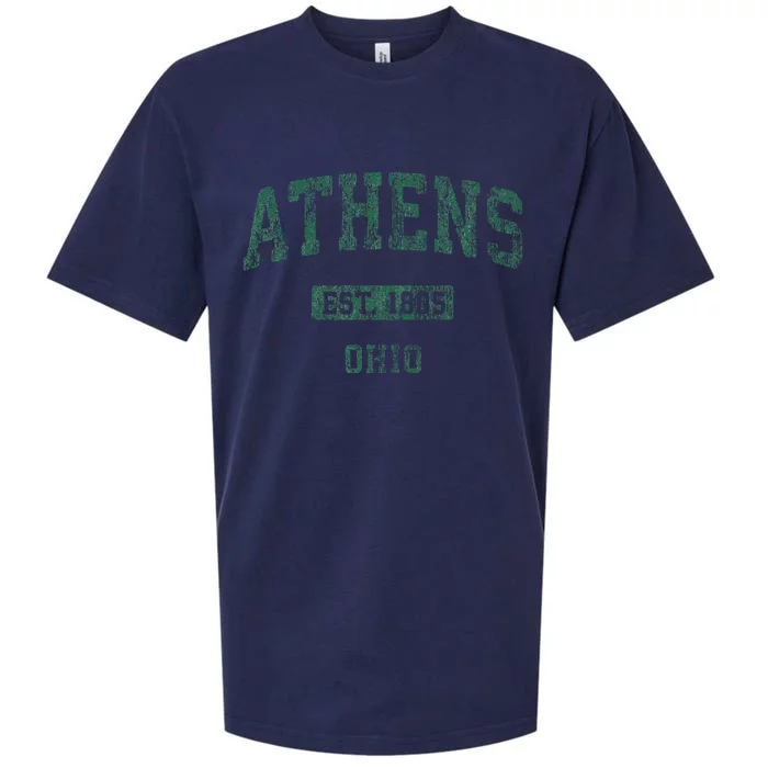 Athens Ohio Vintage Athletic Sports Sueded Cloud Jersey T-Shirt