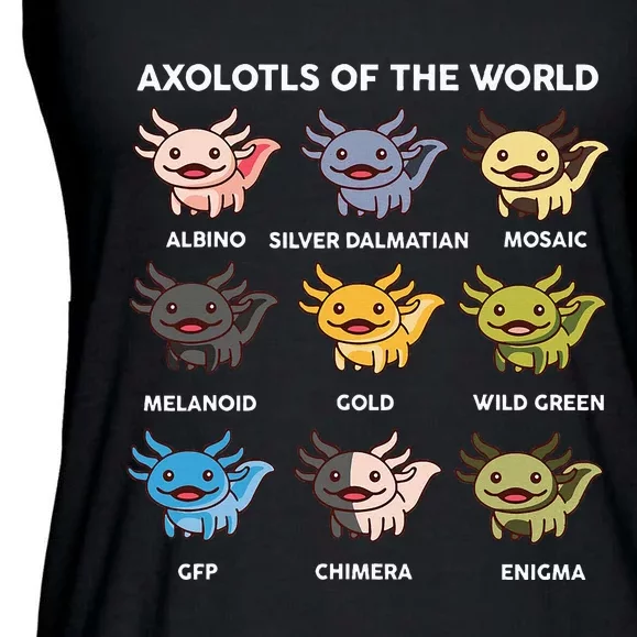 Axolotl Of World Ladies Essential Flowy Tank