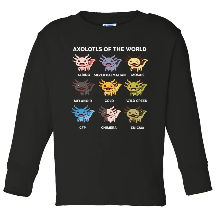 Axolotl Of World Toddler Long Sleeve Shirt