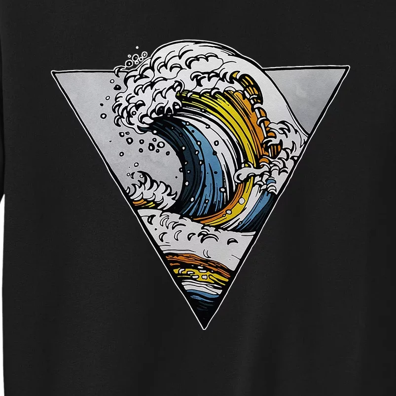 Aroace Ocean Wave Asexual Aromantic Pride Flag Aro Ace Gay Sweatshirt