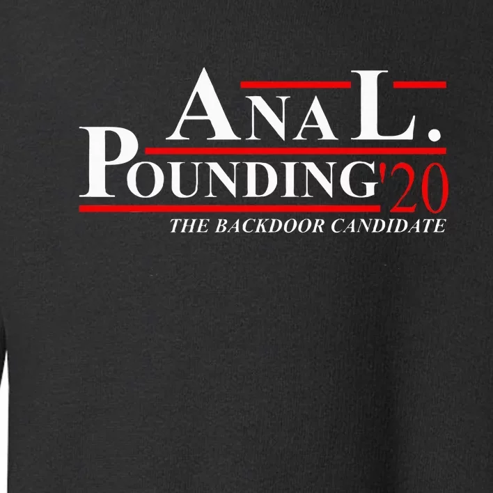 Anal Pounding 2020 Adult Humor Innuendo Vulgar Toddler Sweatshirt