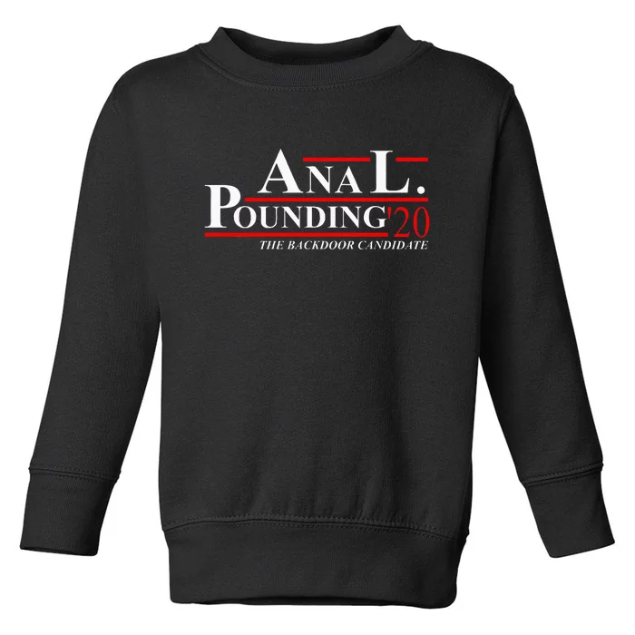 Anal Pounding 2020 Adult Humor Innuendo Vulgar Toddler Sweatshirt