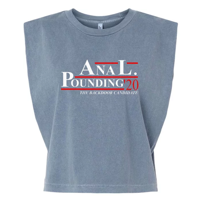 Anal Pounding 2020 Adult Humor Innuendo Vulgar Garment-Dyed Women's Muscle Tee