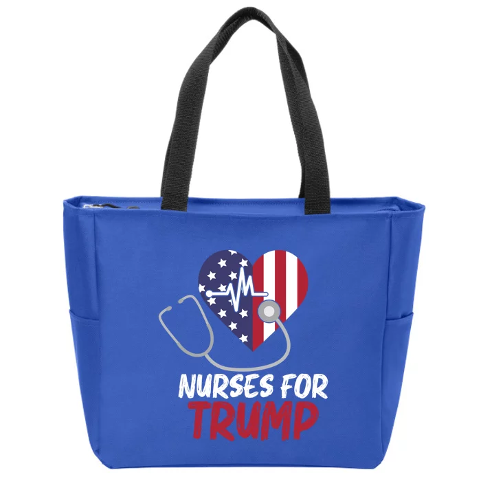 American President 2024 Trump Gift Nurses For Trump Gift Zip Tote Bag