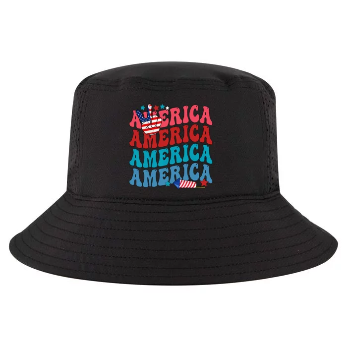 America Patriotic 4th Fourth Of July Independence Day Cool Comfort Performance Bucket Hat