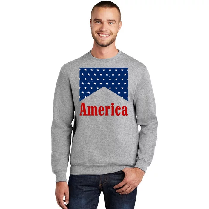 America Patriotic 4th Of July Tall Sweatshirt